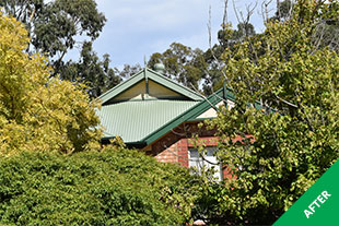 Aberfoyle Park - Colorbond roof restoration - Mist Green - painted roof - 3