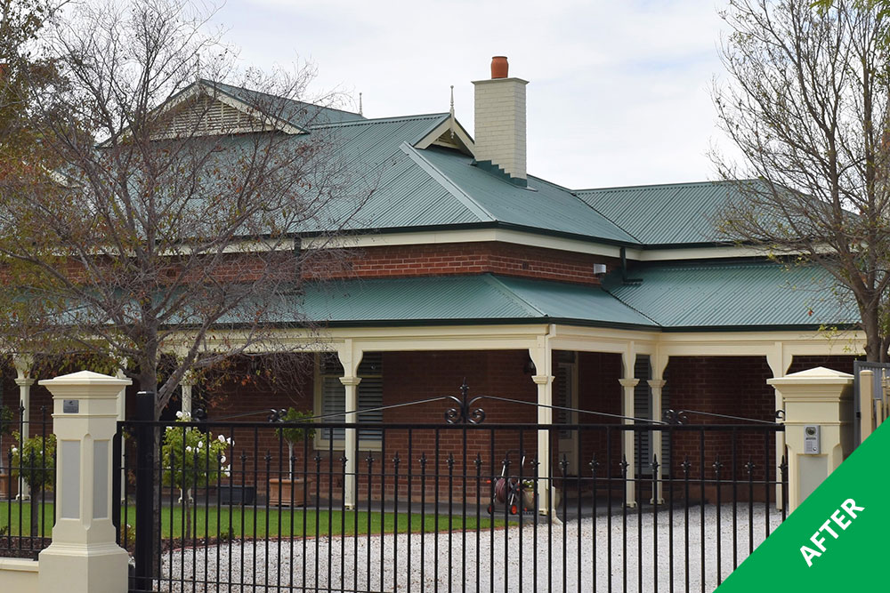Cheltenham - Colorbond roof painting - Caulfield Green Acratex - painted 1