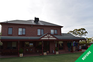 Flagstaff Hill - Colorbond roof restoration - Slate Grey - before restoration - back
