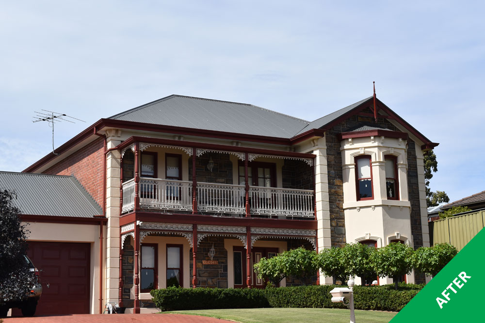 Flagstaff Hill - COLORBOND® steel roof restoration - Dulux® Acratex® Slate Grey