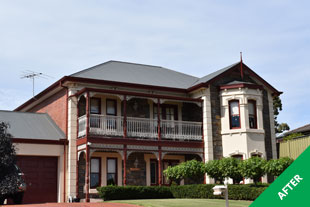 Flagstaff Hill - Colorbond roof restoration - Slate-Grey - painted front roof