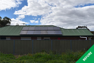 Grange- Colorbond roof repaint - before 2