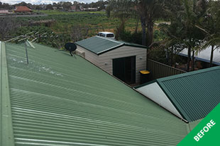 Grange- Colorbond roof repaint - before 3