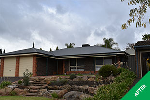 Greenwith - Colorbond roof restoration - Slate Grey - Dulux Cool Roof - painted