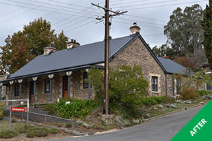 Gumeracha - Tin roof restoration - Monument Dulux Acratex -painted 1