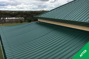 Murray Bridge - Colorbond roof painting - Caulfield Green Acratex - painted - 3