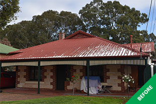 Myrtle Bank - Iron roof restoration - before 2