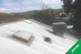 Netherby - Colorbond roof restoration - Slate Grey - before restoration - 3
