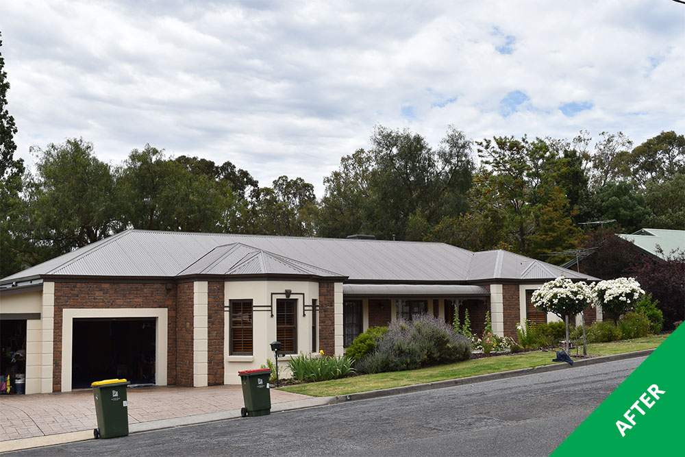 Tea Tree Gully- Colorbond roof restoration- Jasper Acratex - painted 1