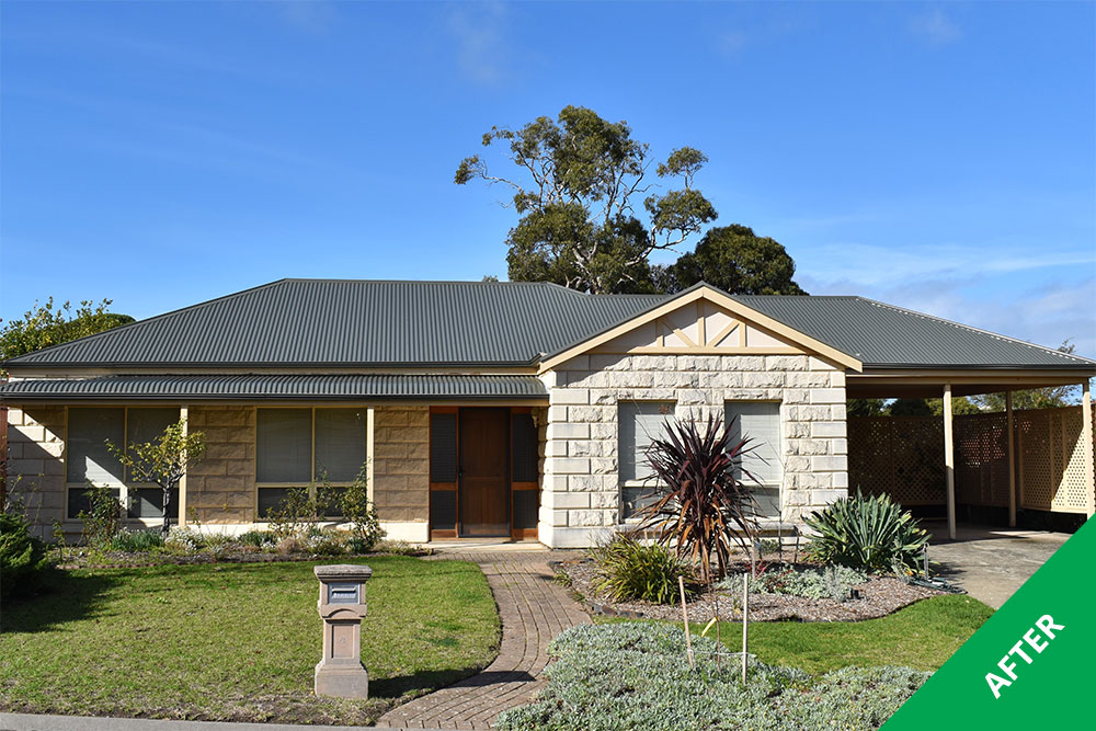 Victor Harbor - tin roof restoration - Slate Grey Dulux Cool Roof -painted 1