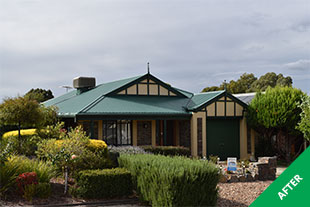 Woodcroft - Colorbond roof restoration - Caulfield Greeen - Dulux Cool Roof - painted roof
