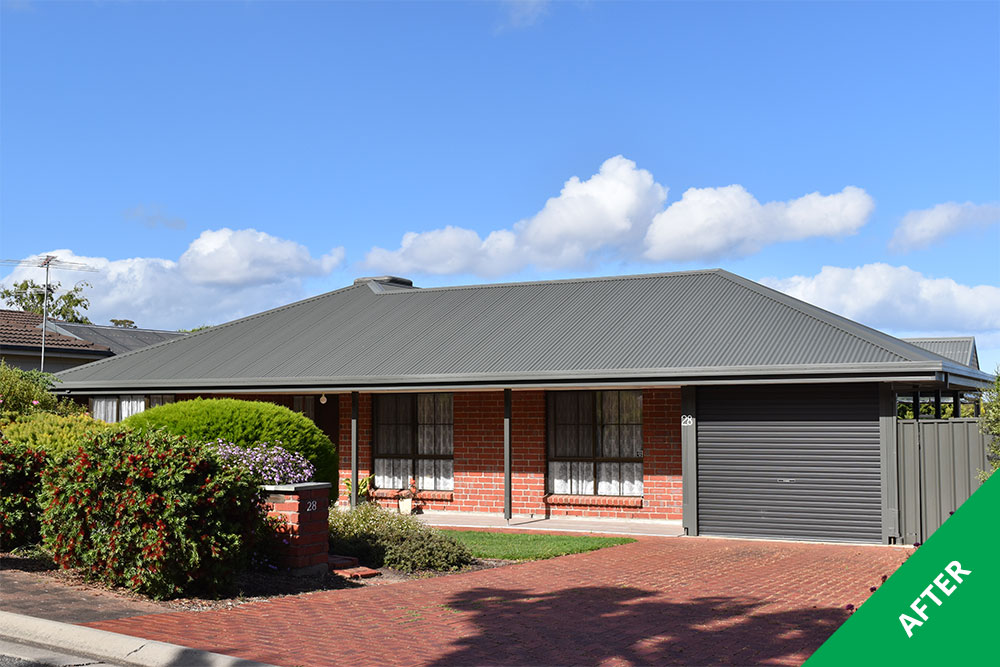 Woodcroft 2- Colorbond roof painting - Slate Grey Acratex - painted 2