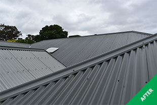 Woodcroft 2- Colorbond roof painting - Slate Grey Acratex - painted 4