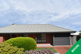 Woodcroft 2- Colorbond roof painting - Slate Grey - before 2